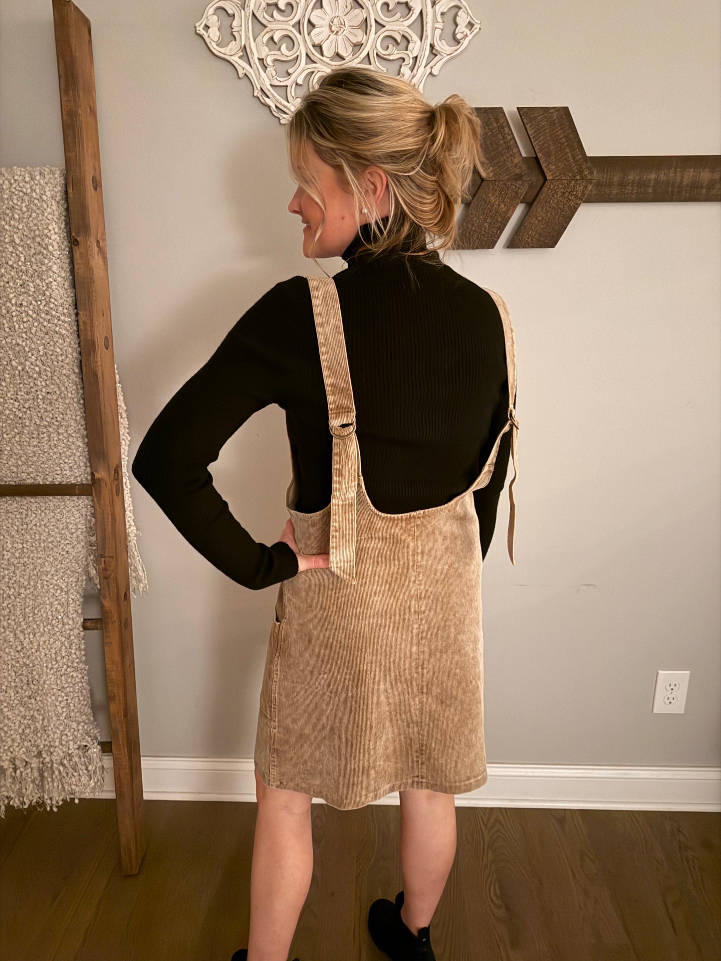 The "Tessa" Corduroy Overall Dress