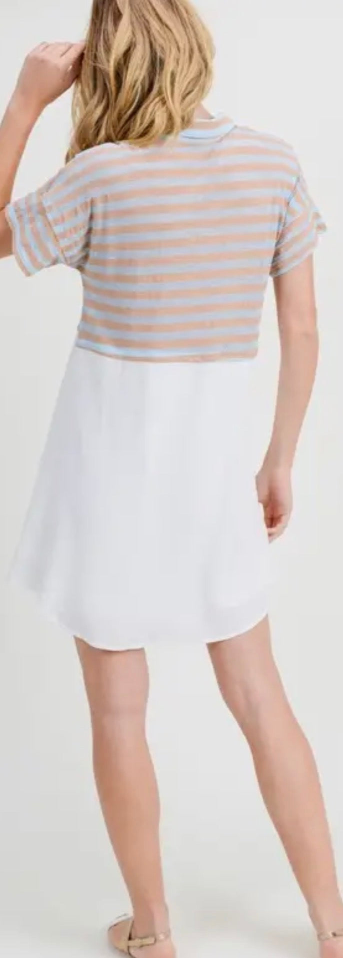 Striped Shirt Dress