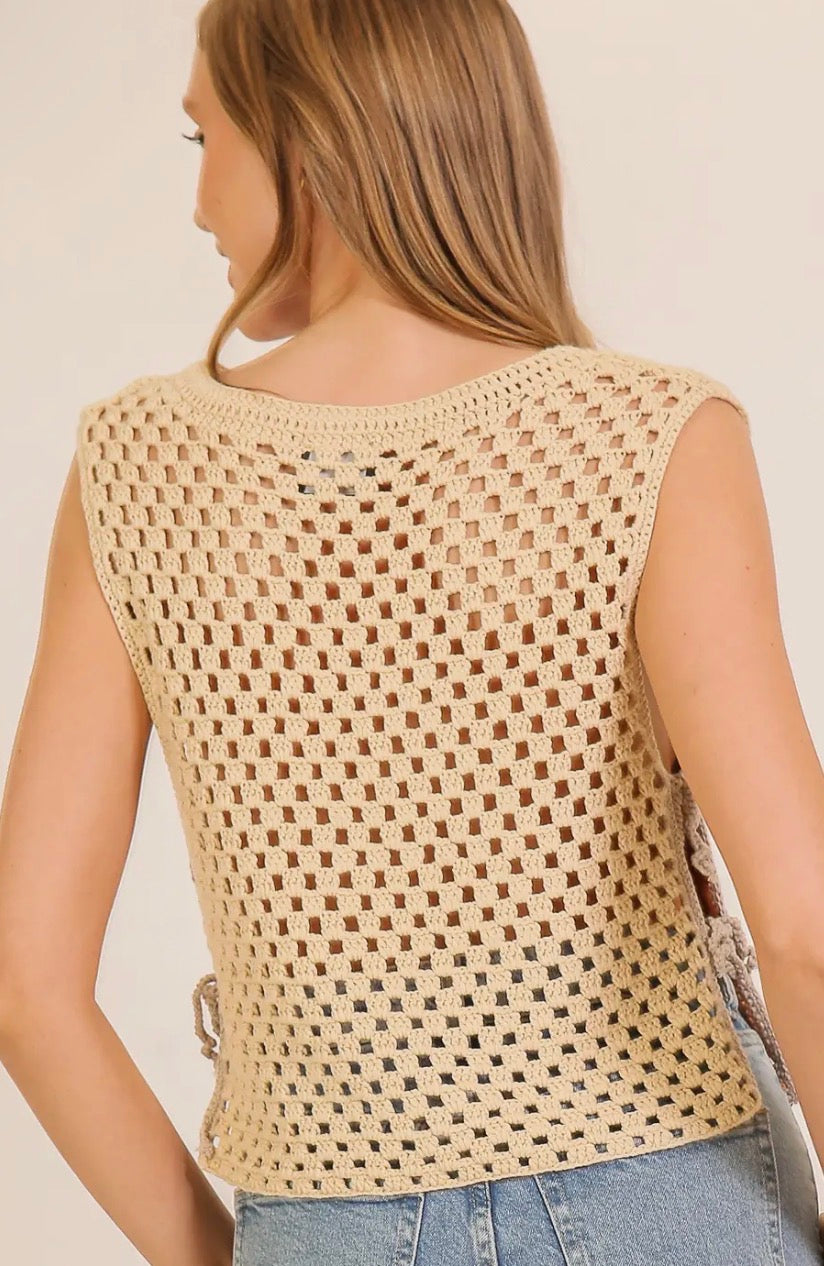 Patchwork Crochet Sweater Top