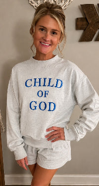 Ash Grey "Child of God" Sweatshirt