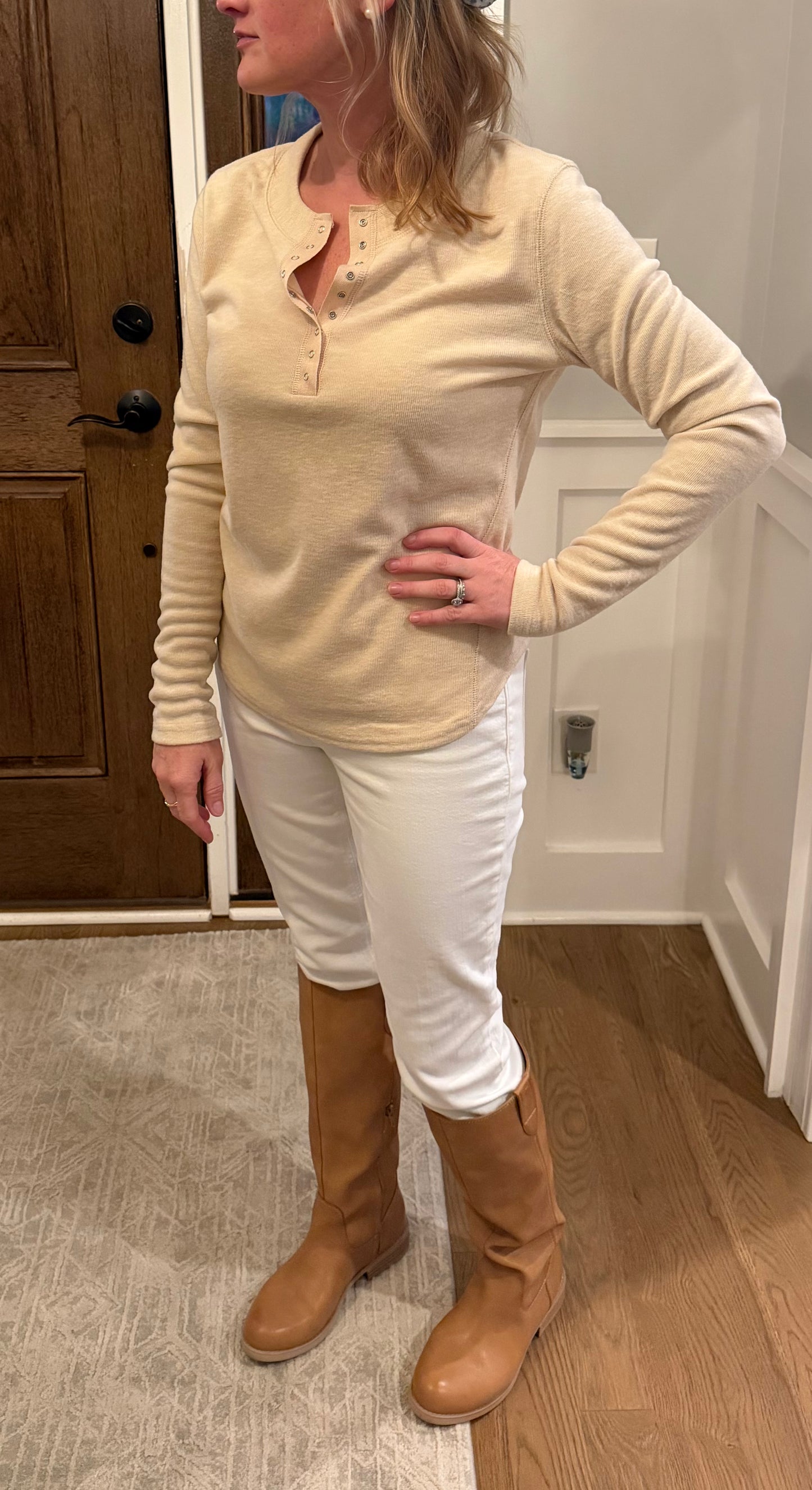 The "Henley" Hem Knit Top