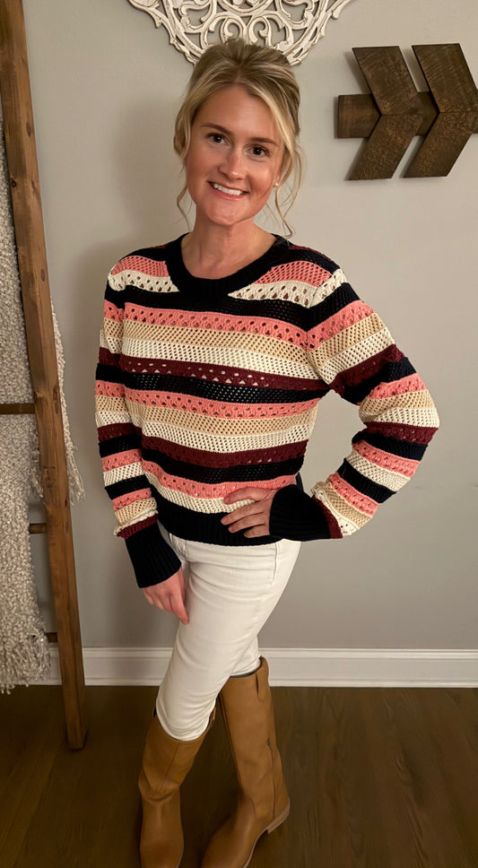 The "Mauve" Crew Neck Sweater