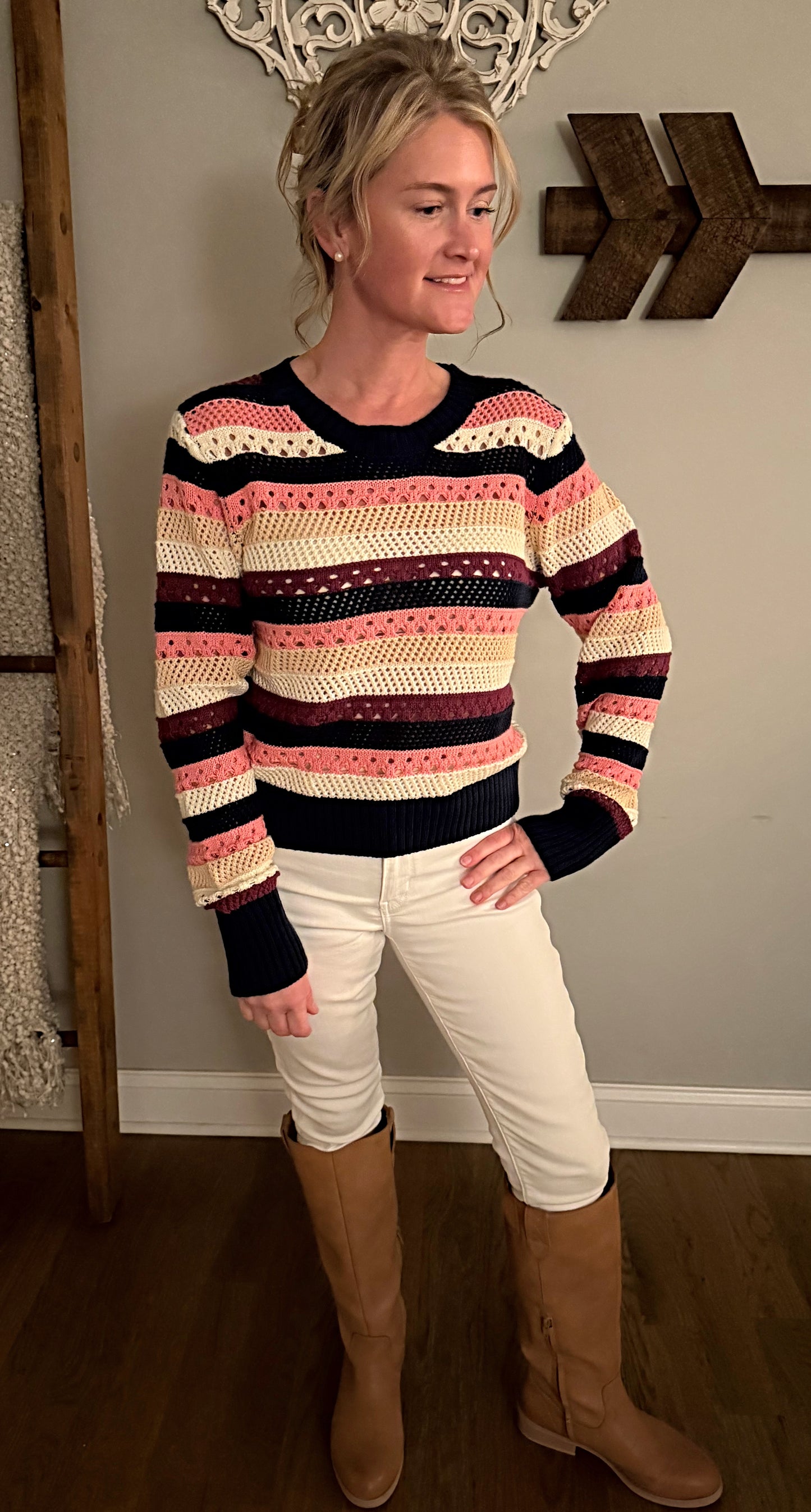 The "Mauve" Crew Neck Sweater