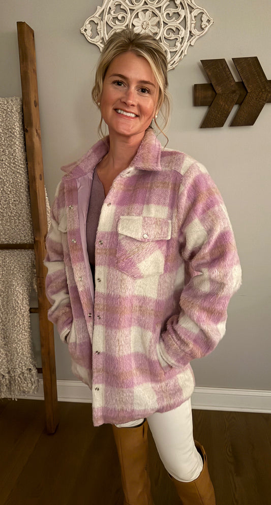 The "Scarlett" Flannel Jacket