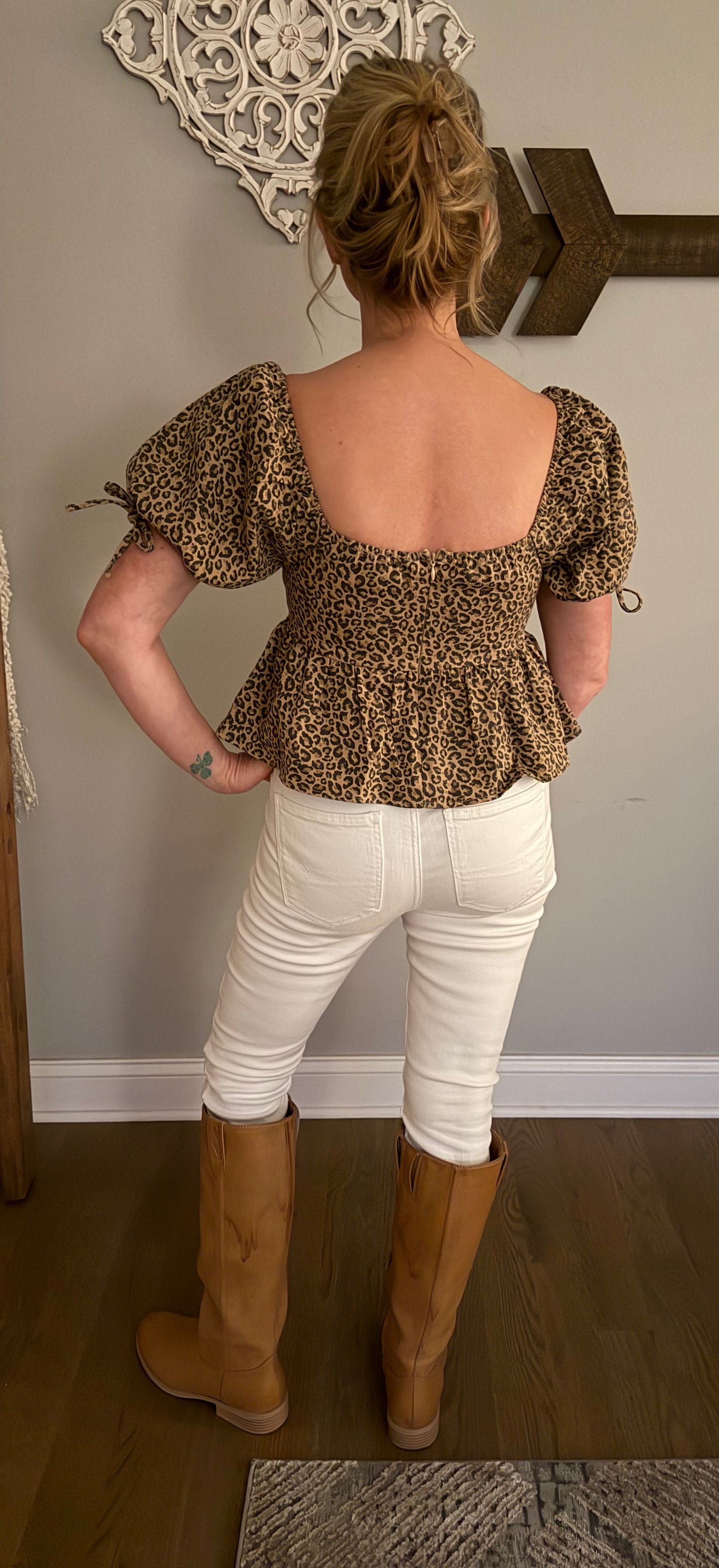 The "Ruby" Leopard Top