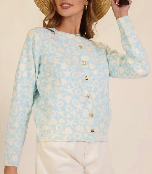 Coastal Icons Button-Up Knit Cardigan