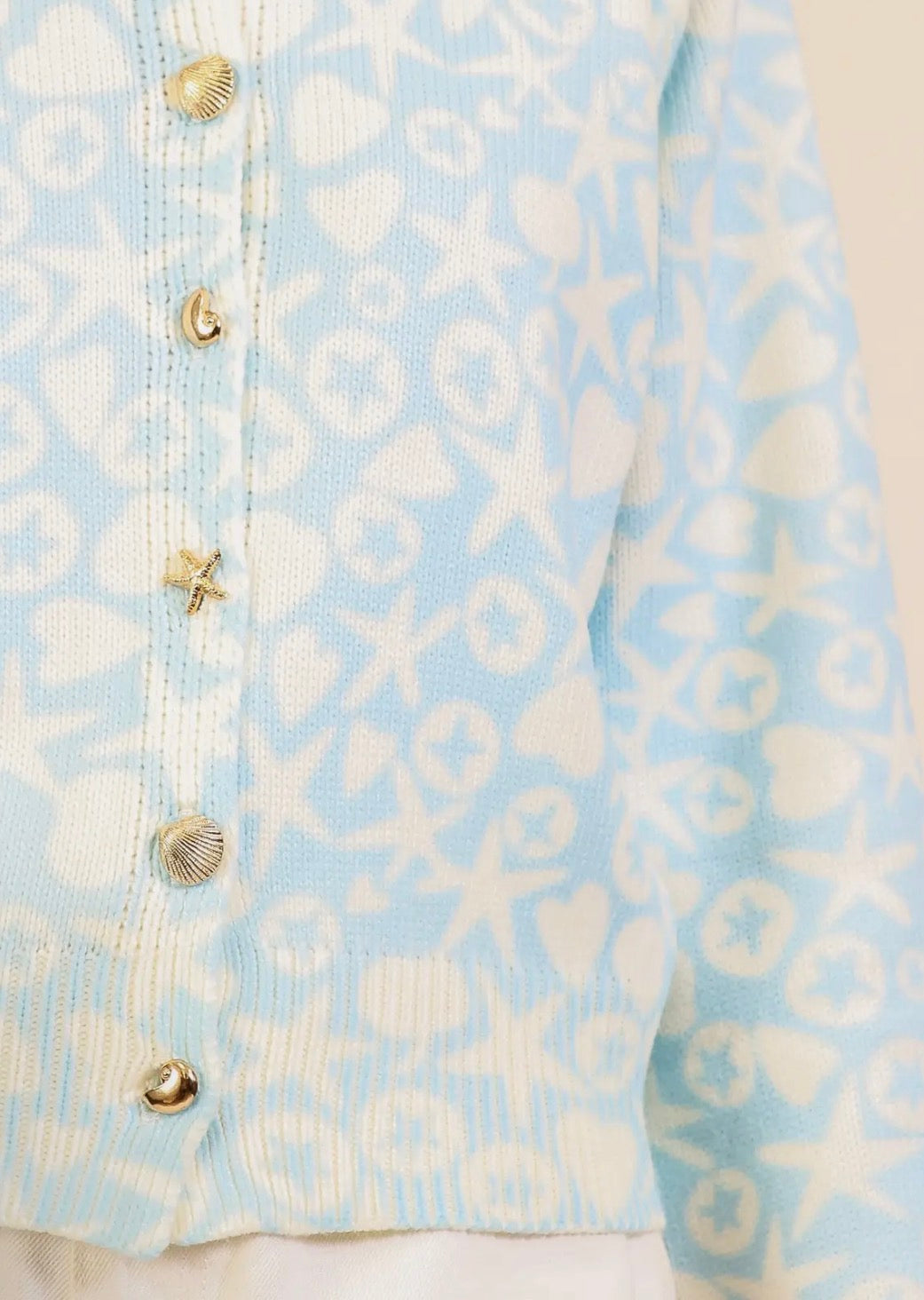 Coastal Icons Button-Up Knit Cardigan