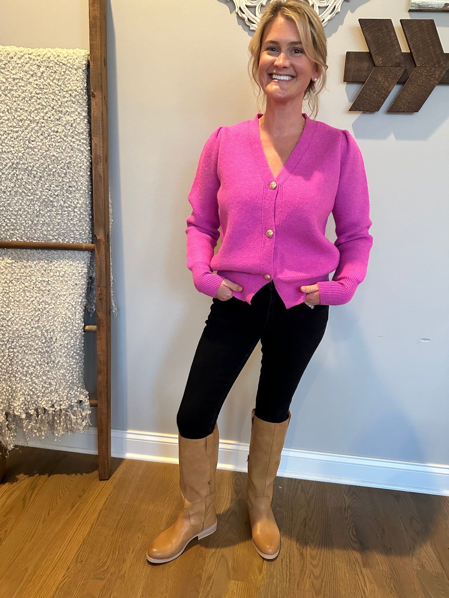 The "Dahlia" Button Down Cardigan