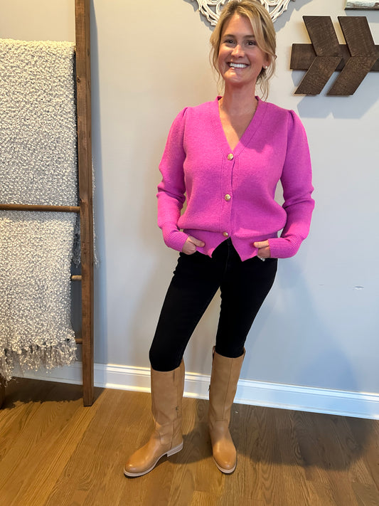 The "Dahlia" Button Down Cardigan