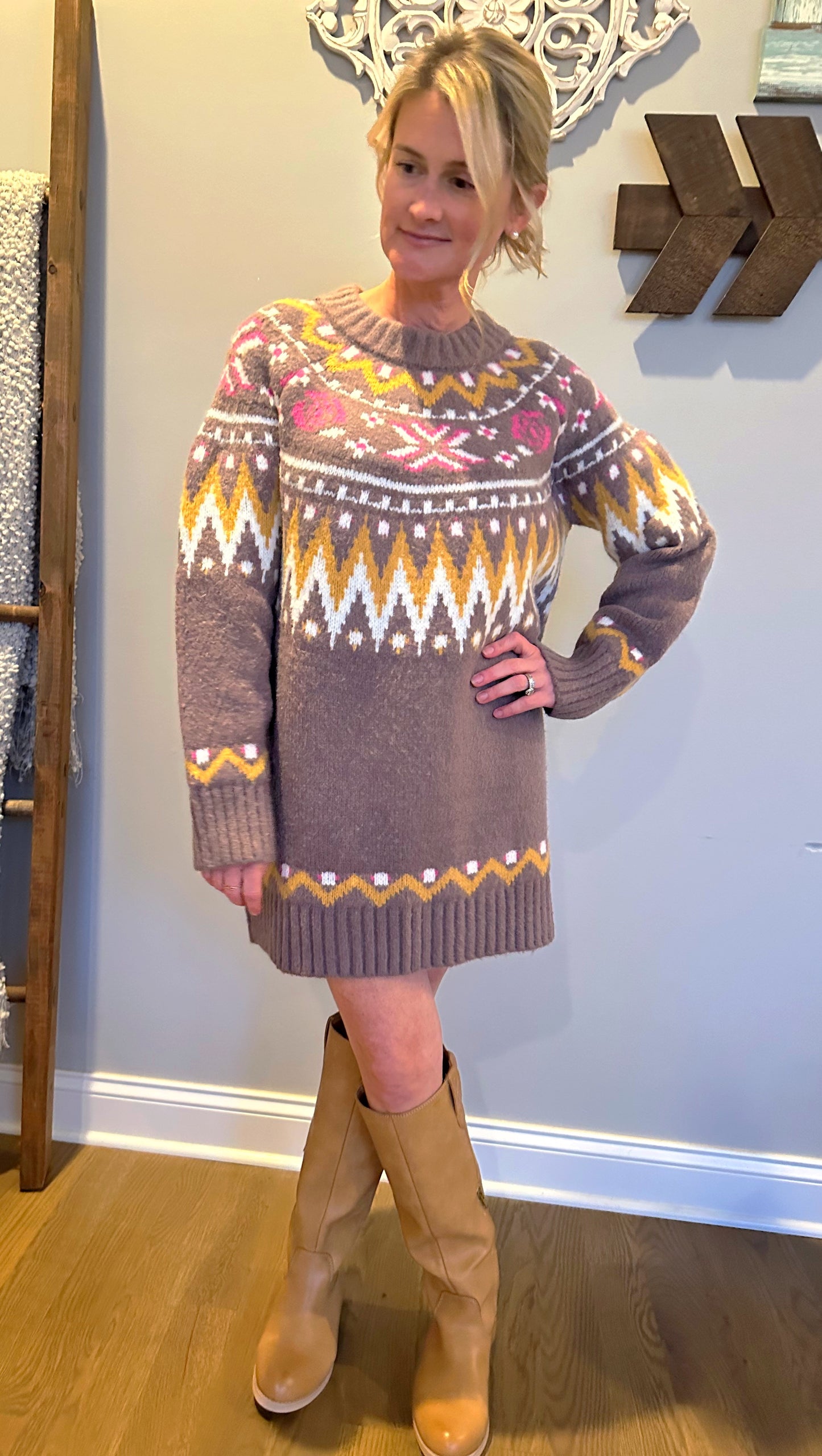 The "Sienna" Isle Sweater Dress