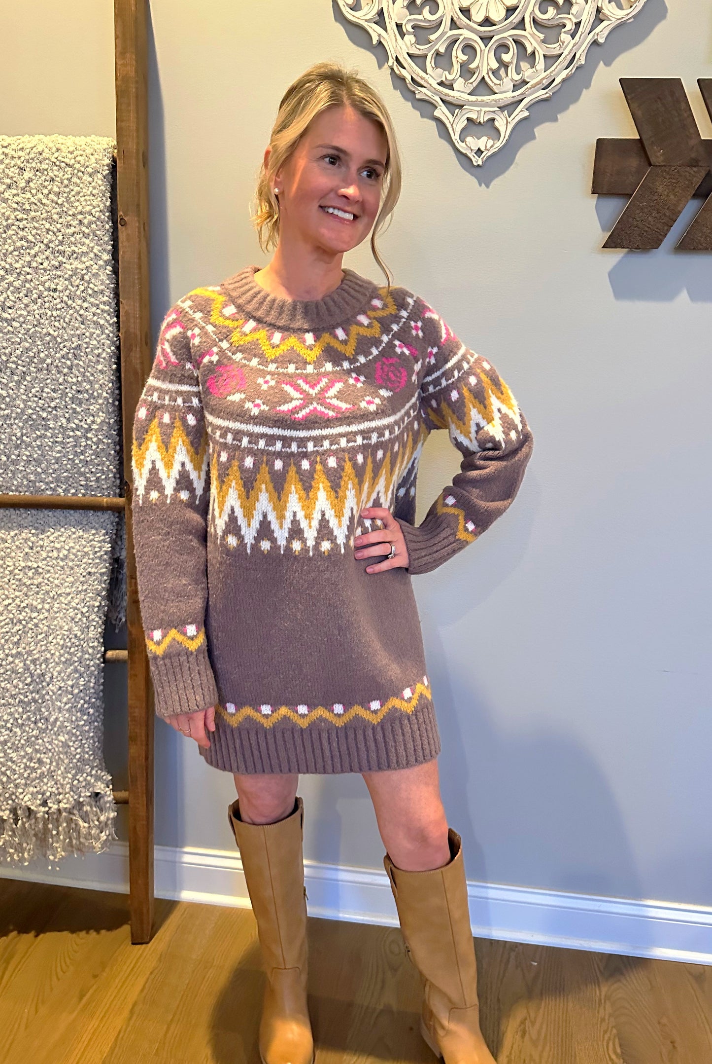 The "Sienna" Isle Sweater Dress