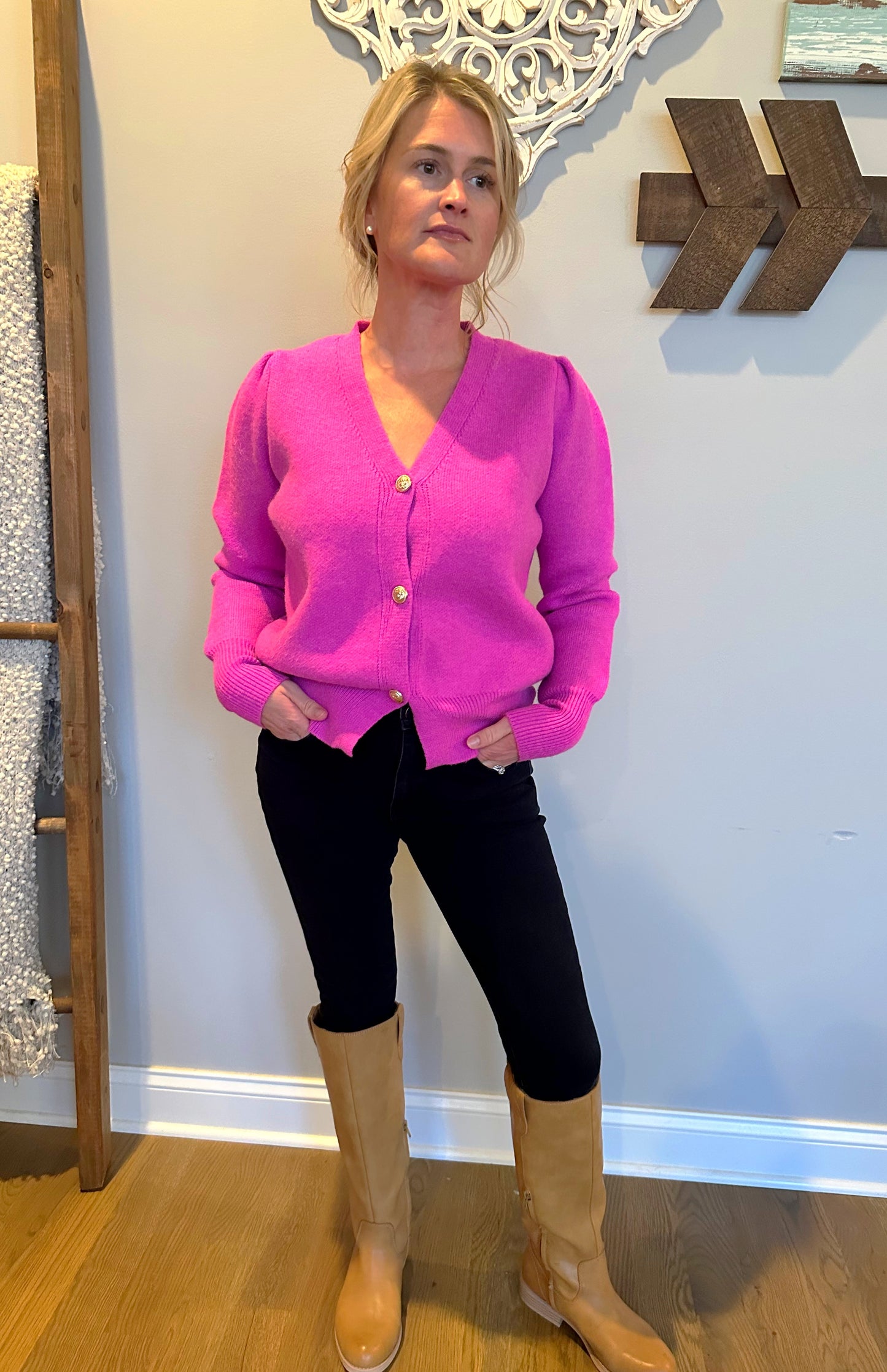 The "Dahlia" Button Down Cardigan