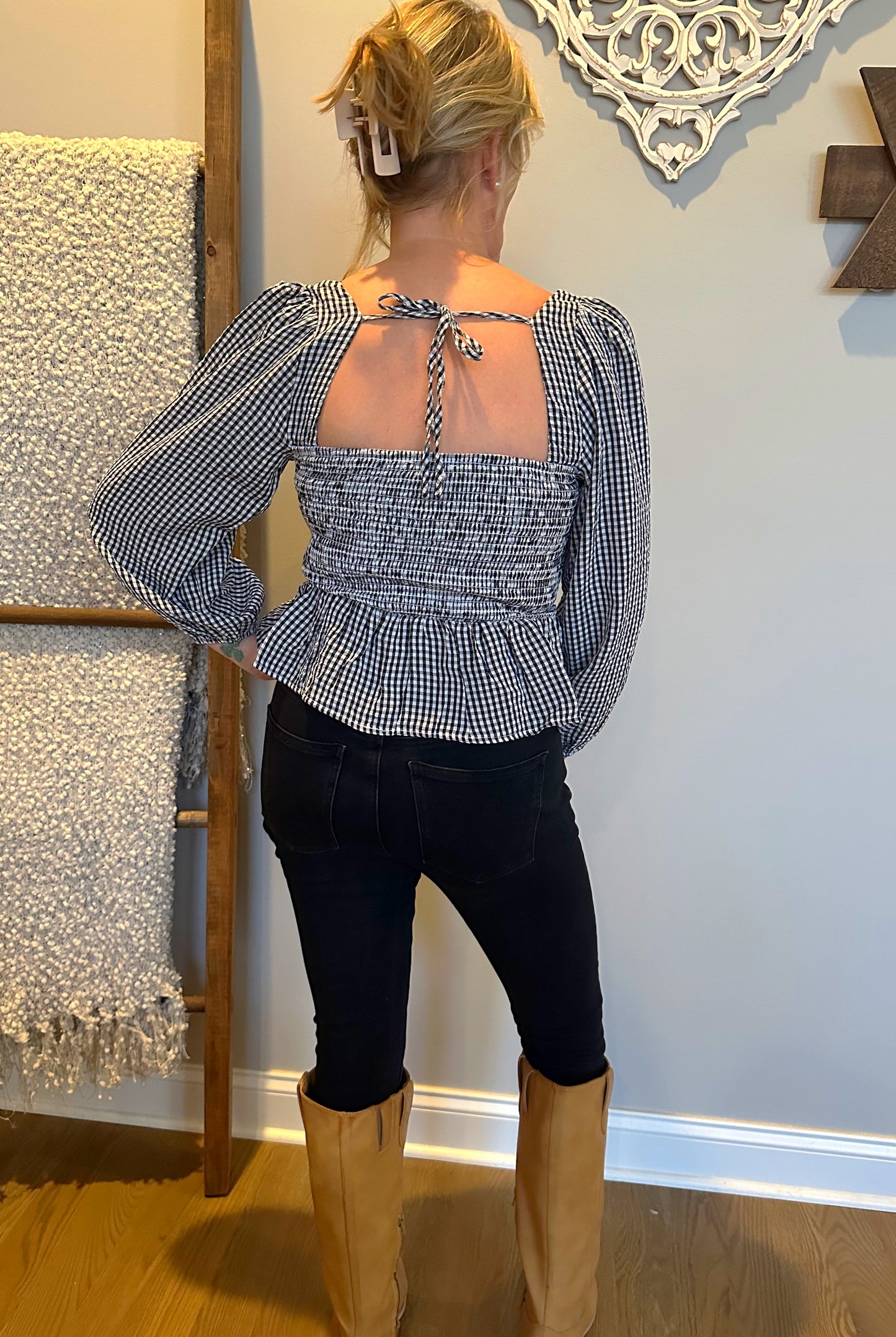 The "Laurel" gingham top