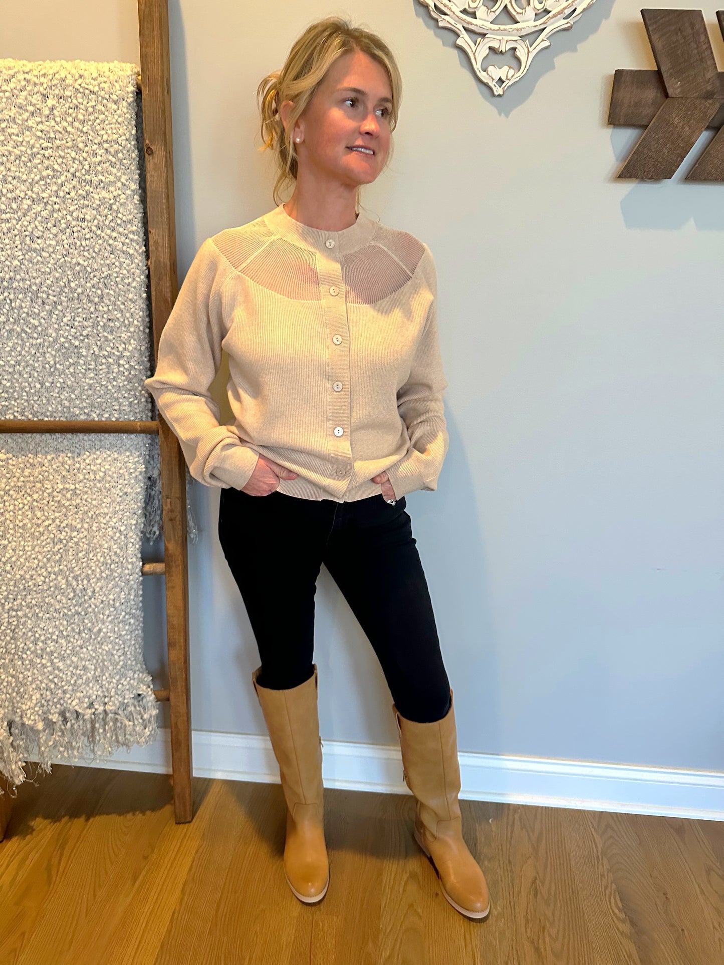 The "Winnie" Button Down Knit Cardigan