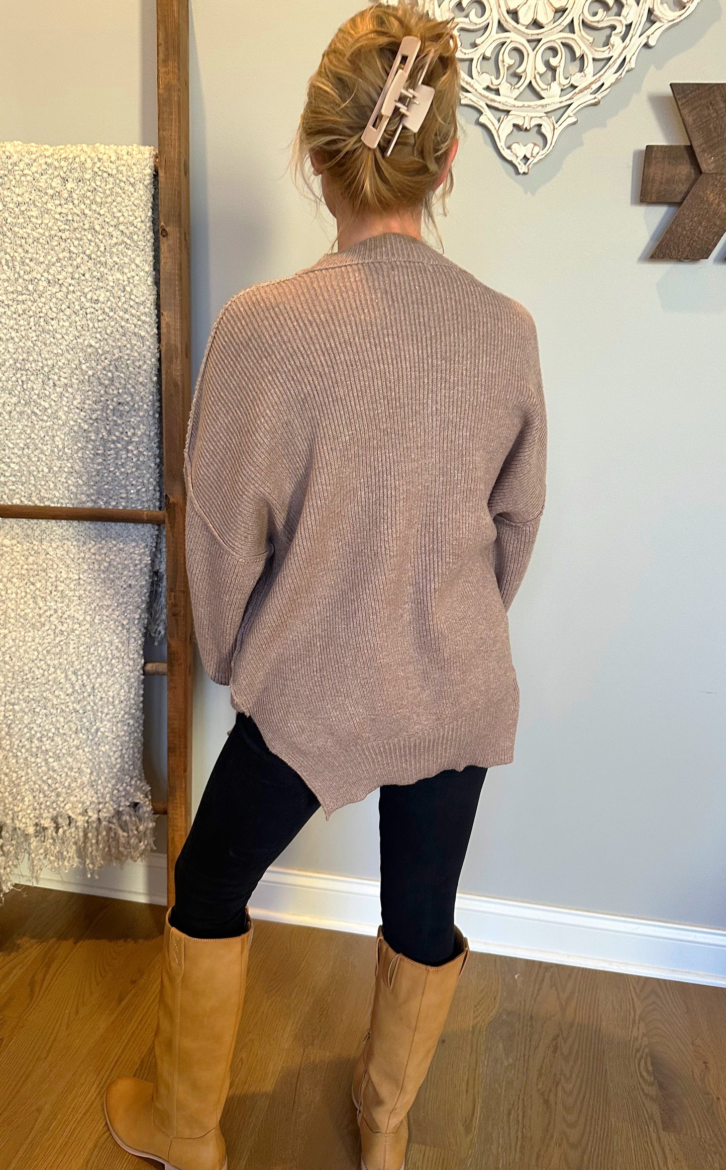 The "Maple" Mock Neck Sweater
