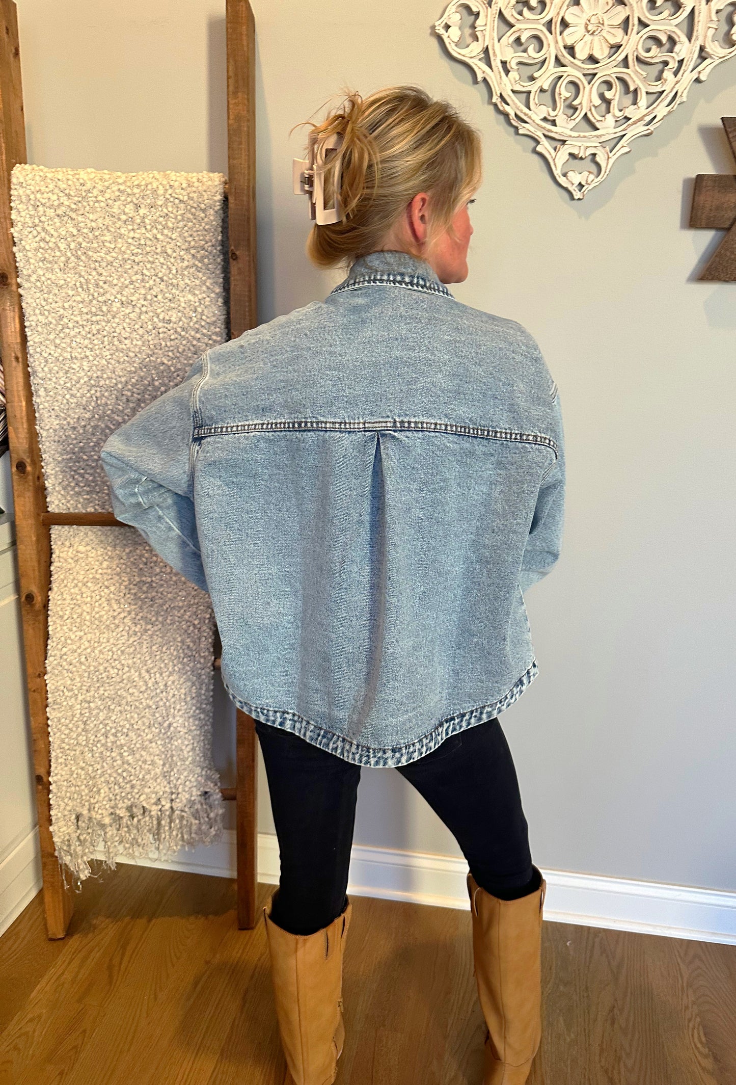 The "Willow" Washed Jean Jacket