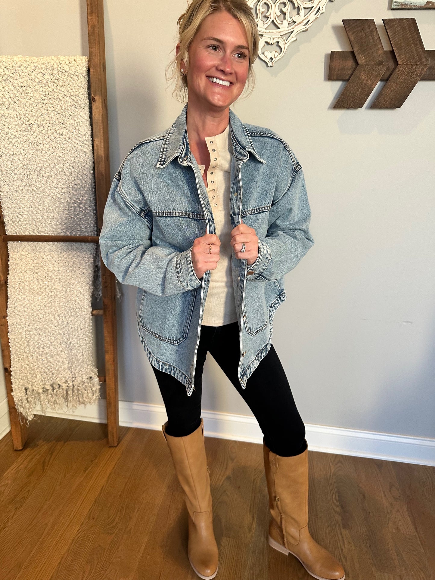 The "Willow" Washed Jean Jacket