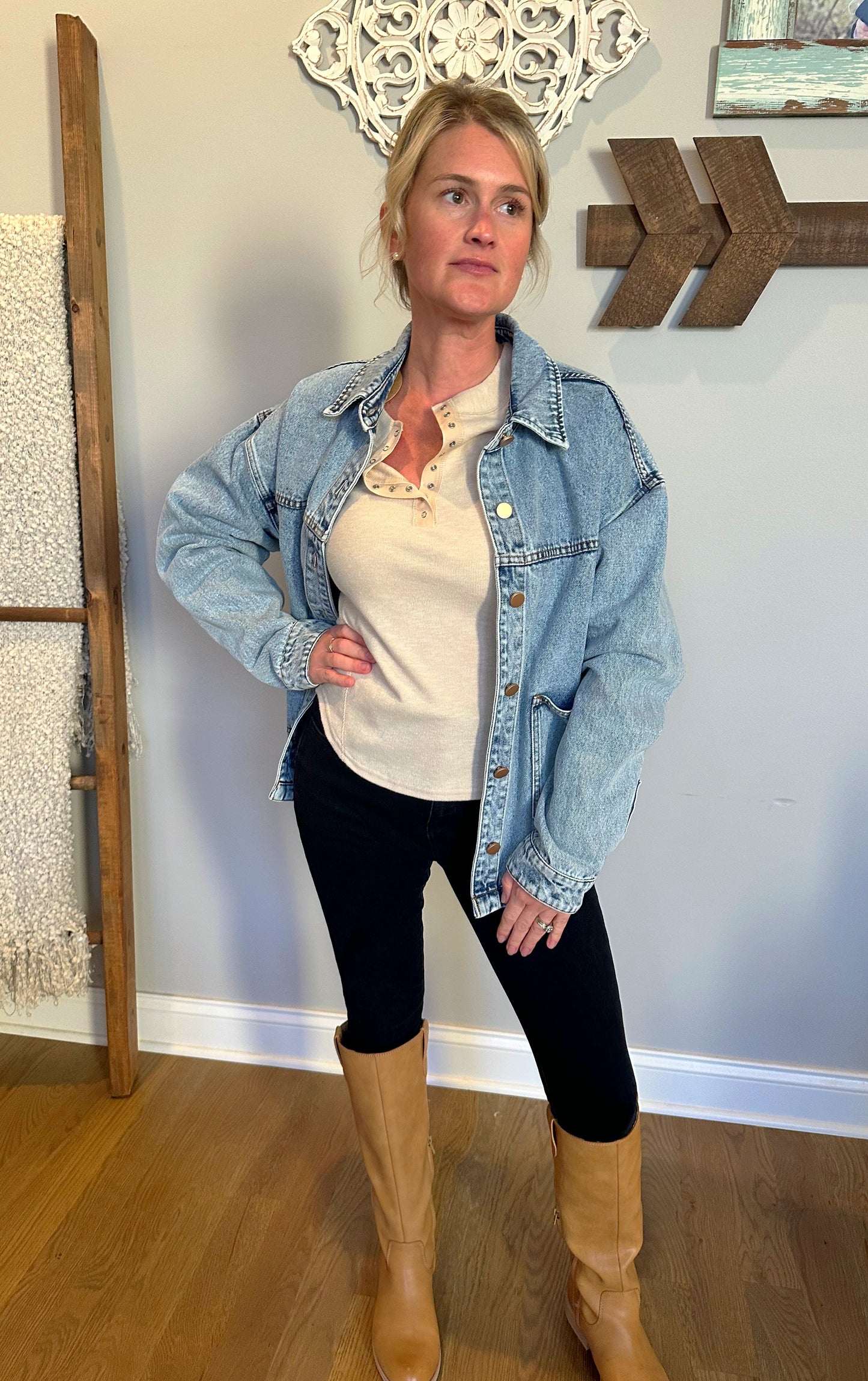 The "Willow" Washed Jean Jacket