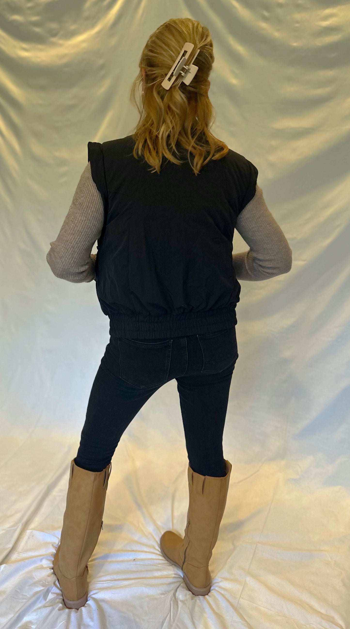 The "Aspen" Bomber Puffer Vest